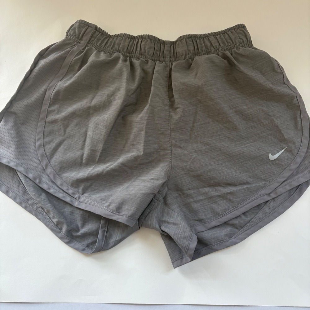 Nike Dri-Fit Women's‎ XS Brief-Lined Gray Running Shorts w Inside Pocket